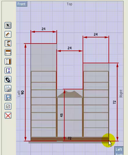 Woodworking Drawing Software - PDF Plans 8x10x12x14x16x18x20x22x24 