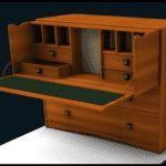 Pull out desk - furniture design software
