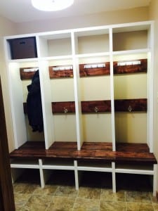 finished lockers